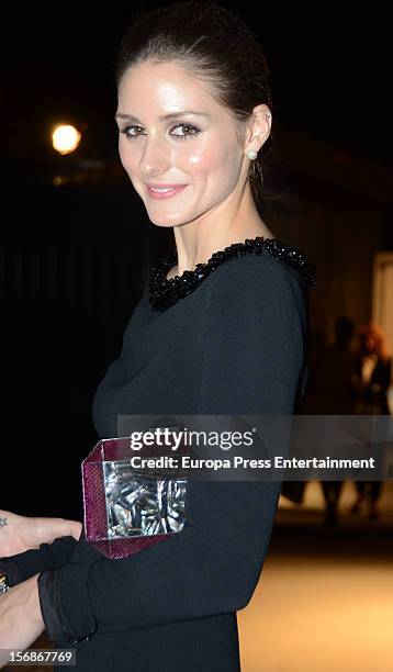 Olivia Palermo arrives at Marie Claire Prix de la Moda Awards 2012 on November 22, 2012 in Madrid, Spain.