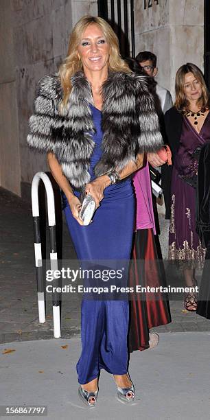 Marta Robles arrives at Marie Claire Prix de la Moda Awards 2012 on November 22, 2012 in Madrid, Spain.