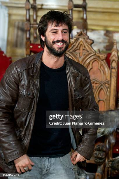 Hugo Silva attends "Las Brujas de Zugarramurdi" on set filming at Palacio del Infante Don Luis on November 23, 2012 in Madrid, Spain.