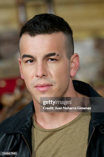 Mario Casas attends "Las Brujas de Zugarramurdi" on set filming at Palacio del Infante Don Luis on November 23, 2012 in Madrid, Spain.