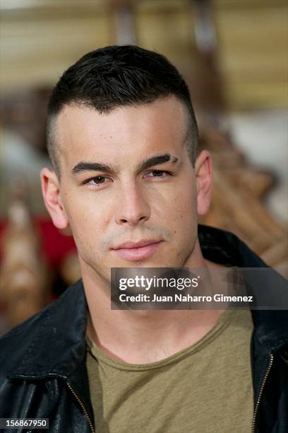 Mario Casas attends "Las Brujas de Zugarramurdi" on set filming at Palacio del Infante Don Luis on November 23, 2012 in Madrid, Spain.