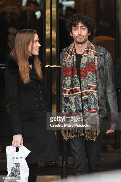 Actress Christa Brittany Allen is sighted leaving the 'Hotel de Crillon' on November 23, 2012 in Paris, France.