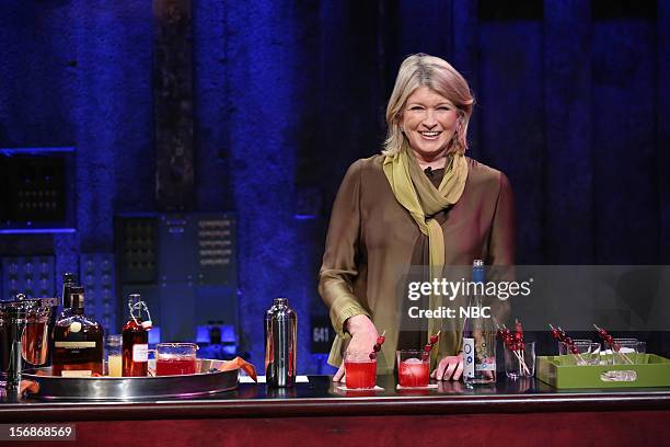 Episode 741 -- Pictured: Martha Stewart during a skit on November 22, 2012 --