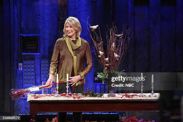 Episode 741 -- Pictured: Martha Stewart during a skit on November 22, 2012 --