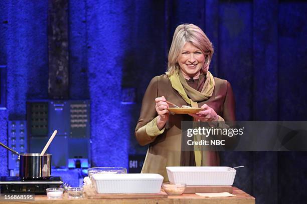 Episode 741 -- Pictured: Martha Stewart during a skit on November 22, 2012 --