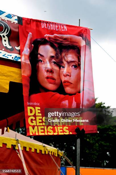 De Gestampte Meisjes perform during the Zwarte Cross Festival on July 22, 2023 in Lichtenvoorde, Netherlands.