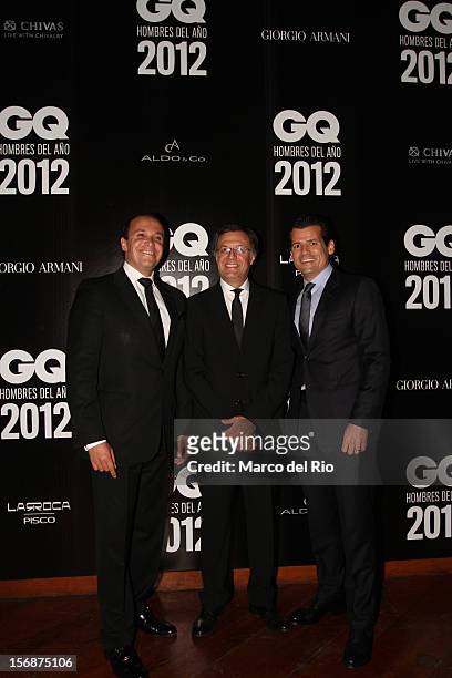 Director of GQ Rafael Molano poses during the awards ceremony GQ Men of the Year 2012 at La Huaca Pucllana on November 23, 2012 in Lima, Peru.