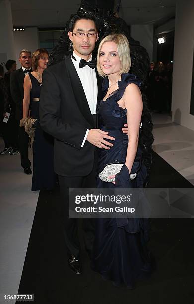 German Vice Chancellor and Economy Minister Philipp Roesler and his wife Wiebke attend the 2012 Bundespresseball at the Intercontinental Hotel on...