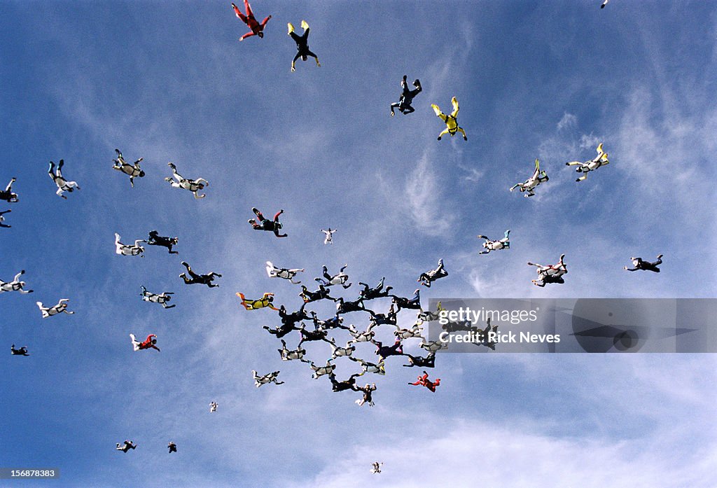 Skydiving Formation