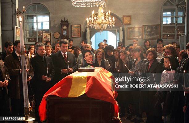 The coffin of Toshe Proeski, the singer who at 26 became a Balkan megastar, rests in the Orthodox church Sveta Bogorodica in his hometown of Krushevo...