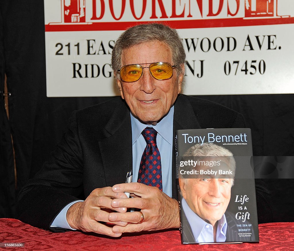 Tony Bennett Signs Copies Of "Life Is A Gift"