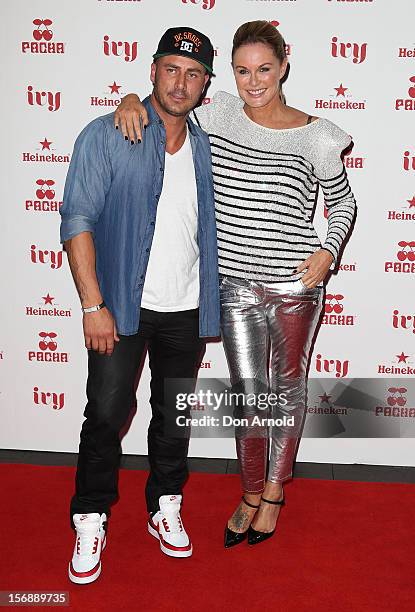 Mark Judge and Charlotte Dawson pose at the Pacha Launch at the Ivy on November 24, 2012 in Sydney, Australia.