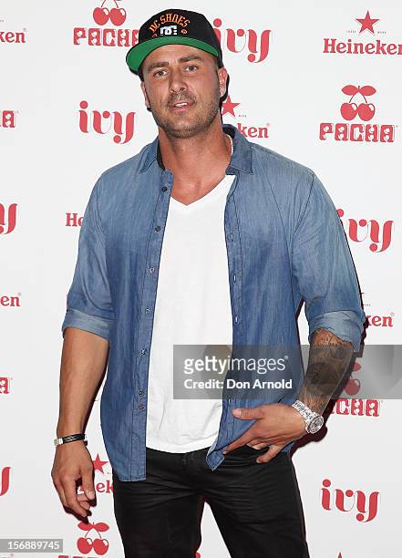 Mark Judge poses at the Pacha Launch at the Ivy on November 24, 2012 in Sydney, Australia.