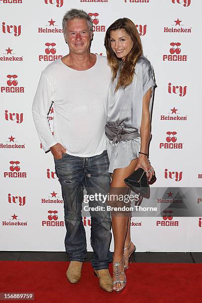 Martin Walsh and Michelle Walsh arrive at the Pacha Launch at the Ivy on November 24, 2012 in Sydney, Australia.