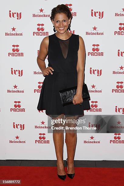 Sally Obermeder arrives at the Pacha Launch at the Ivy on November 24, 2012 in Sydney, Australia.