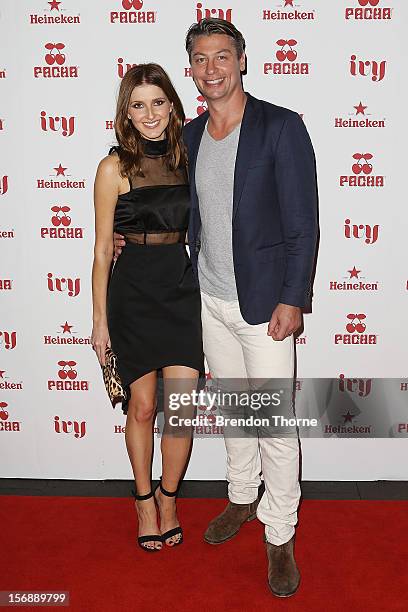 Kate Waterhouse and Luke Ricketson arrives at the Pacha Launch at the Ivy on November 24, 2012 in Sydney, Australia.