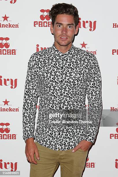 Nathan Jolliffe arrives at the Pacha Launch at the Ivy on November 24, 2012 in Sydney, Australia.