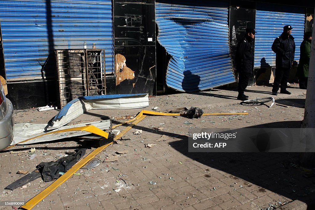 CHINA-ACCIDENT-RESTAURANT EXPLOSION