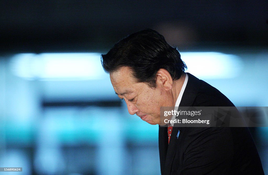 DPJ Leader Yoshihiko Noda And LDP Leader Shinzo Abe Attend Election Campaigns