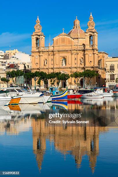 st joseph's church in msida, valetta, malta - valetta stock pictures, royalty-free photos & images