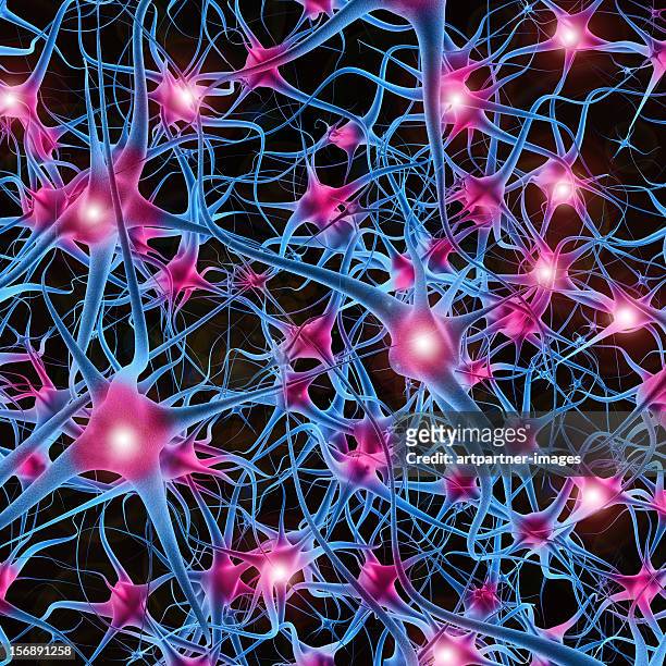 neurons transmitting information - neural axon点のイラスト素材／クリップアート素材／マンガ素材／アイコン素材