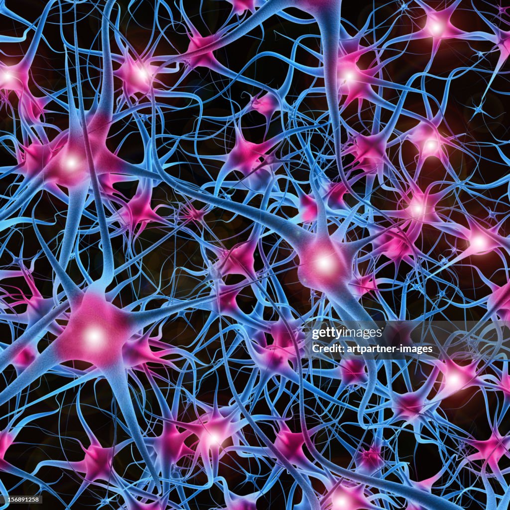 Neuron Transmitting Neurons Transmitting Information High-Res Vector Graphic - Getty Images