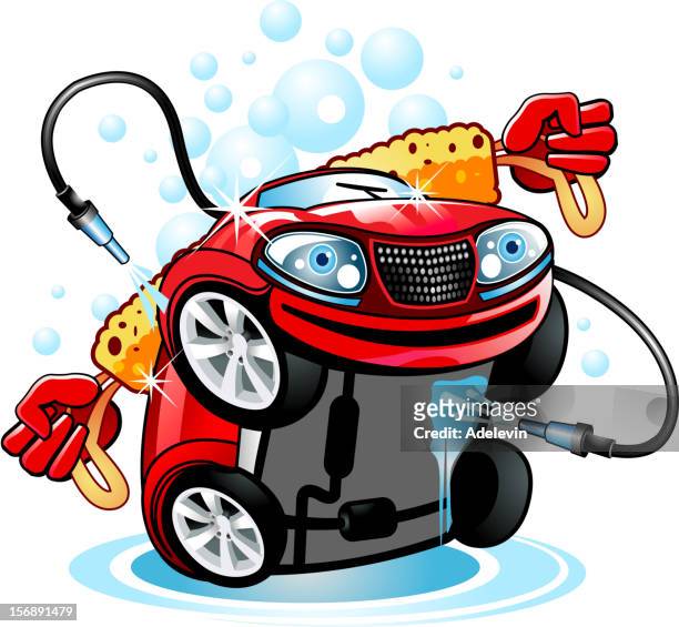 illustrations, cliparts, dessins animés et icônes de station de lavage auto - station de lavage auto