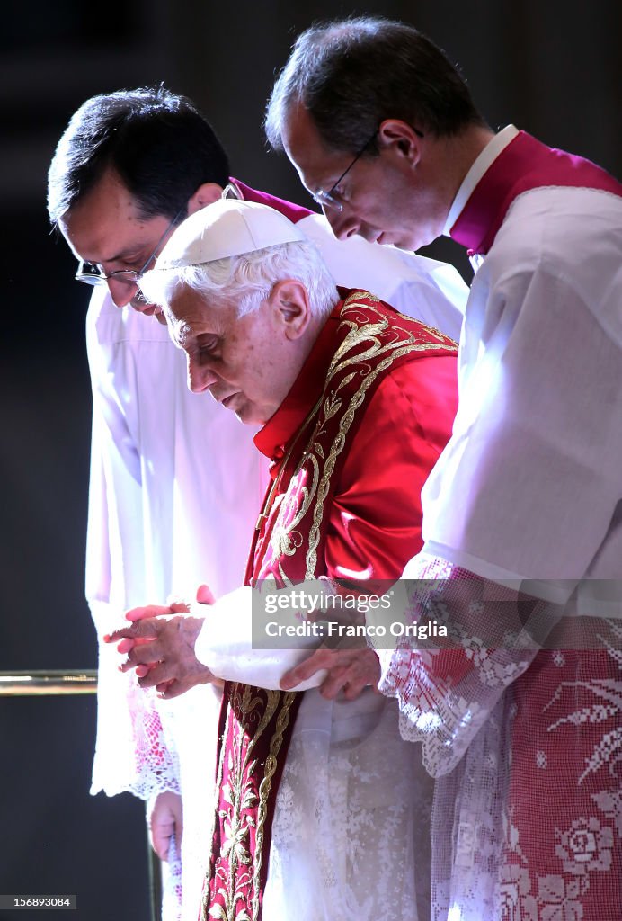 Pope Benedict XVI Holds Consistory at St. Peter's Basilica
