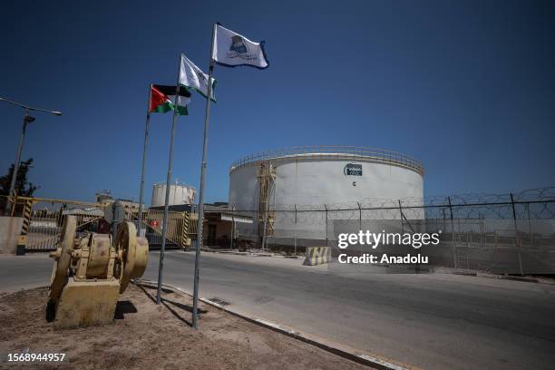 General view of Unit 4 in the only power plant in the Gaza Strip, on August 01, 2023 in the Gaza City, Gaza. It has been announced that the power...