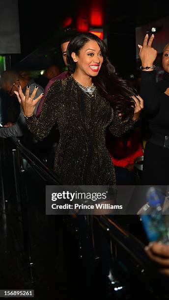 LaLa Anthony attends party hosted by LaLa at Reign Nightclub on November 23, 2012 in Atlanta, Georgia.