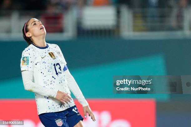 Alex Morgan of USA and San Diego Wave lament a failed occasion during the FIFA Women's World Cup Australia &amp; New Zealand 2023 Group E match...