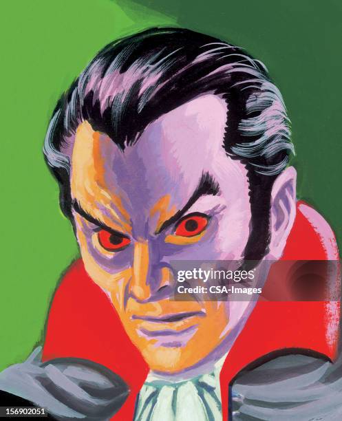 monster attack - count dracula stock illustrations