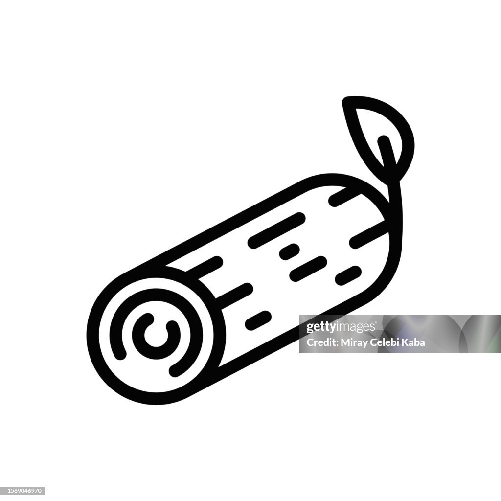 Deforestation, Tree Stump, Global Warming, line icon