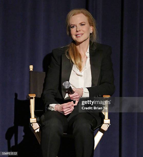 Actress Nicole Kidman attends "The Paperboy" Q&A with Nicole Kidman at Harmony Gold Theatre on November 24, 2012 in Los Angeles, California.