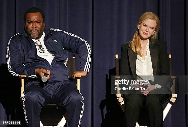 Director Lee Daniels and actress Nicole Kidman attend "The Paperboy" Q&A with Nicole Kidman at Harmony Gold Theatre on November 24, 2012 in Los...