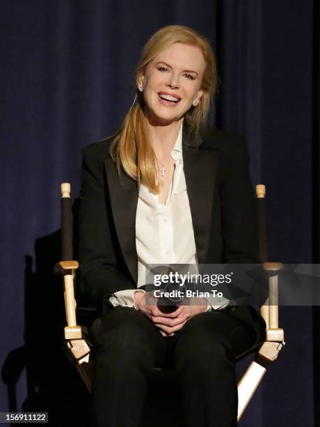 Actress Nicole Kidman attends "The Paperboy" Q&A with Nicole Kidman at Harmony Gold Theatre on November 24, 2012 in Los Angeles, California.