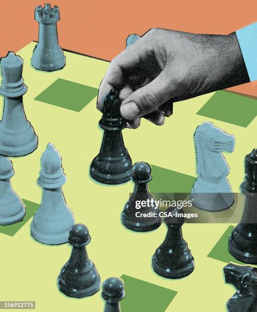 chess - bishop chess piece stock illustrations