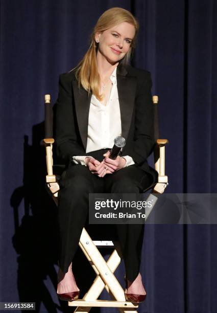 Actress Nicole Kidman attends "The Paperboy" Q&A with Nicole Kidman at Harmony Gold Theatre on November 24, 2012 in Los Angeles, California.