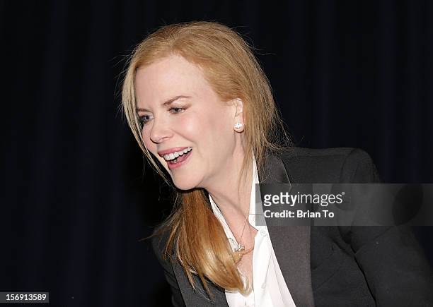 Actress Nicole Kidman attends "The Paperboy" Q&A with Nicole Kidman at Harmony Gold Theatre on November 24, 2012 in Los Angeles, California.