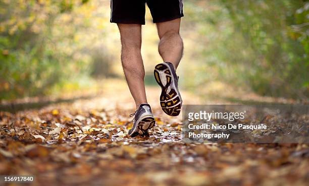 the runner - man exercise shoe stockfoto's en -beelden