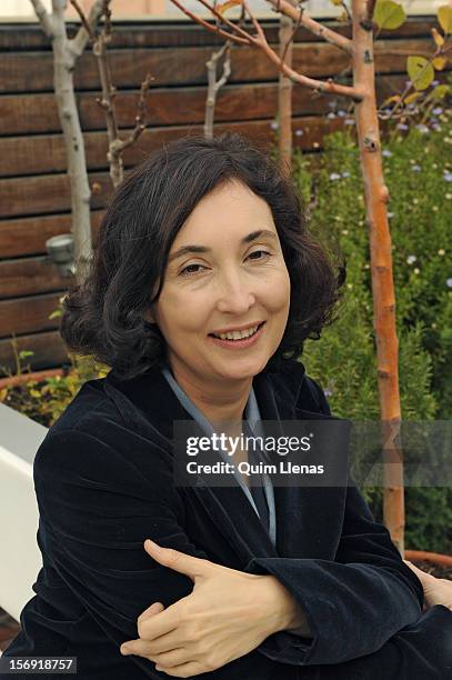 Spanish writer Elsa Punset poses for a portrait session during The launch of her new book 'El leon jardinero' at Las Letras Hote on November 20, 2012...