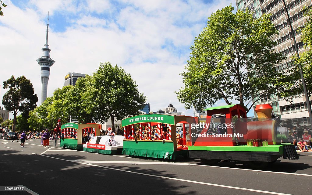 Santa Parade In Auckland