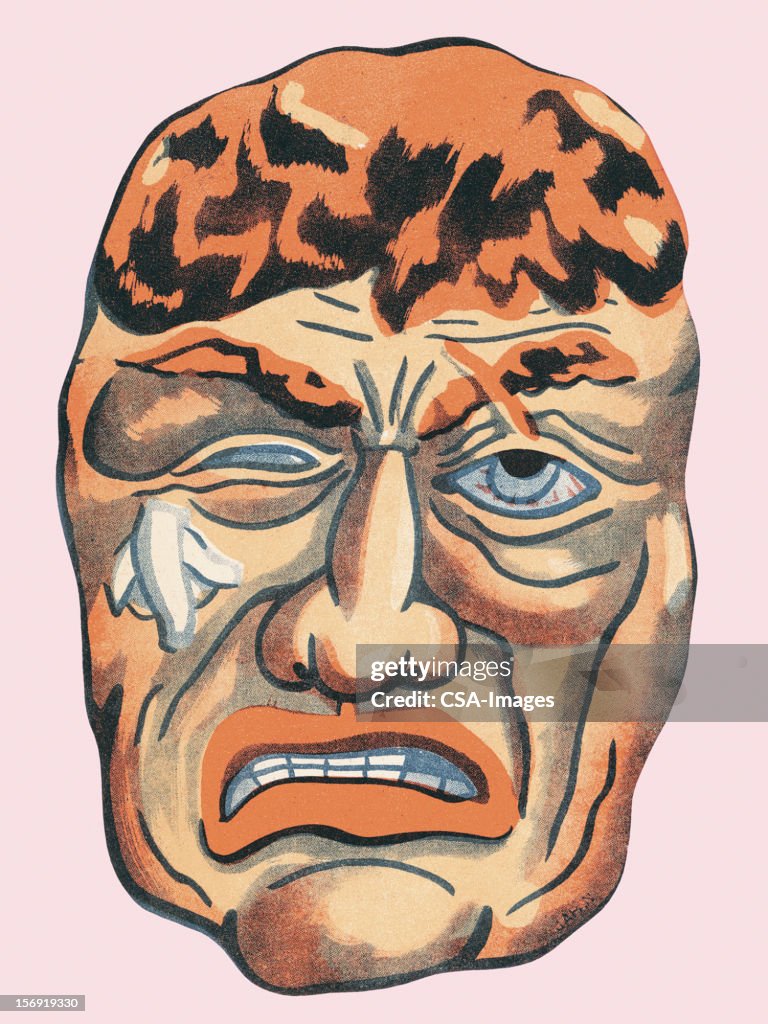 Man With Exposed Brain HighRes Vector Graphic Getty Images