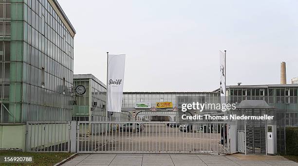 General view of the Steiff stuffed toy factory on November 23, 2012 in Giengen an der Brenz, Germany. Founded by seamstress Margarethe Steiff in...