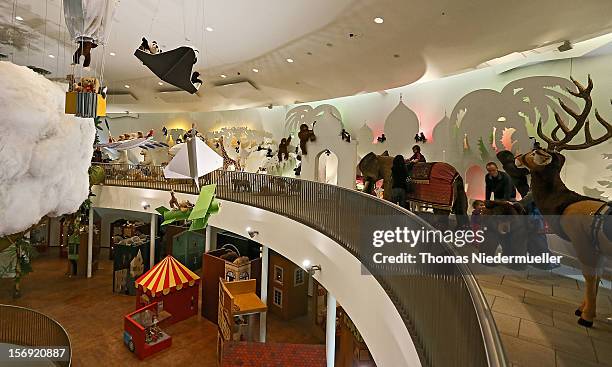 General view of the Steiff stuffed toy museum on November 23, 2012 in Giengen an der Brenz, Germany. Founded by seamstress Margarethe Steiff in 1880,...