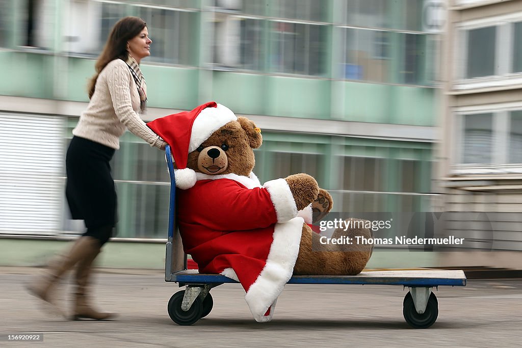 Traditional Teddy Bears Prepared Ahead of Festive Season