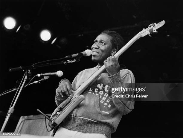 Portrait of musician Richard Bona, Monterrey, California, 2007.