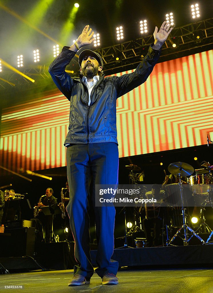 Juanes And Juan Luis Guerra Hurricane Sandy Benefit Concert