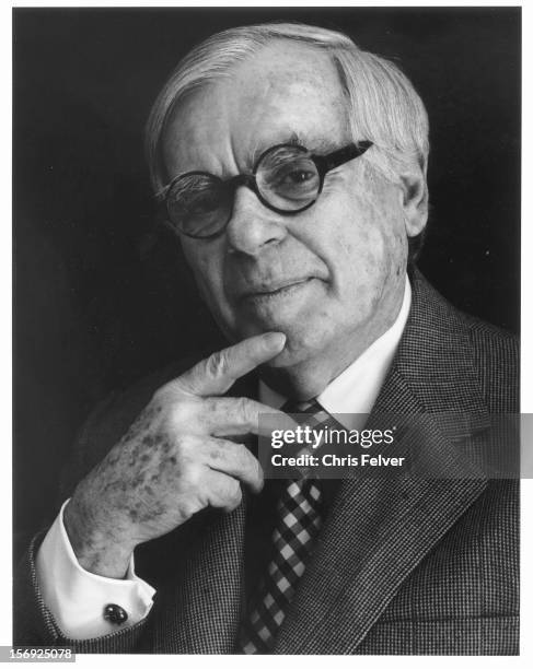 Portrait of writer Dominick Dunne, New York, New York, 2000.