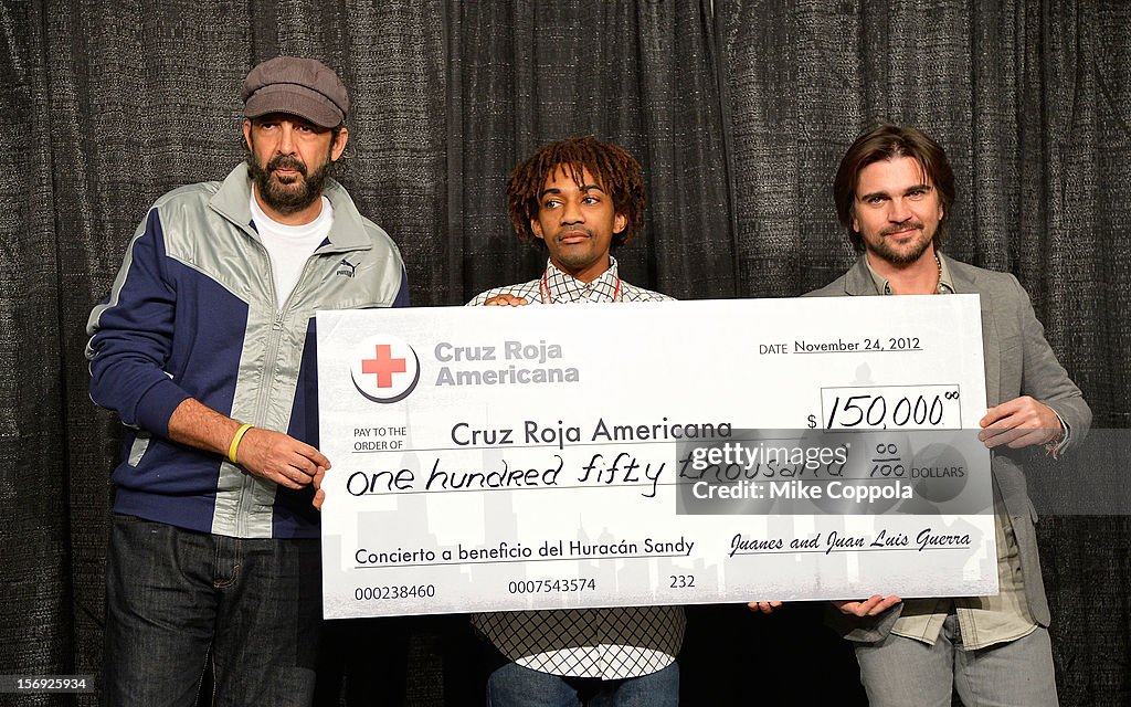 Juanes And Juan Luis Guerra Hurricane Sandy Benefit Concert